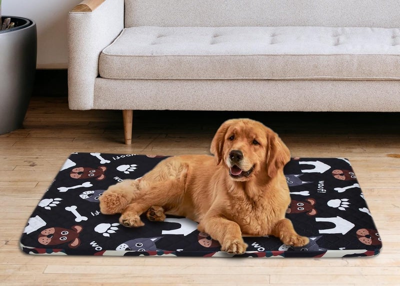 AAZEEM Dog Beds for Large Dogs, Small, Medium and Large Waterproof Dog Bed with Removable Washable Cover & Anti-Slip Bottom | Black Color | 24 X 32 Inches | - Image 1