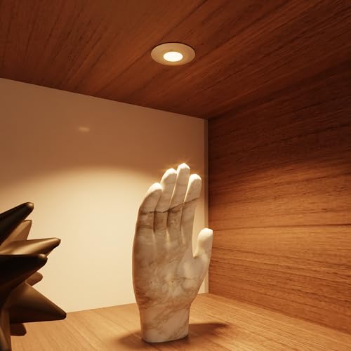 MURPHY مصابيح سبوت لايت LED من ميرفي بولي كربونات 2 واط | عبوة من 5 | أبيض دافئ | إضاءة مزاجية فاخرة للمنزل والمكتب - Image 1
