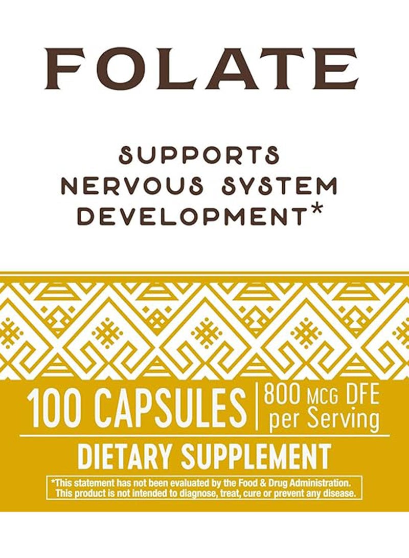 Nature'S Way Folate - 800 Mcg - 100 Capsules - Image 4