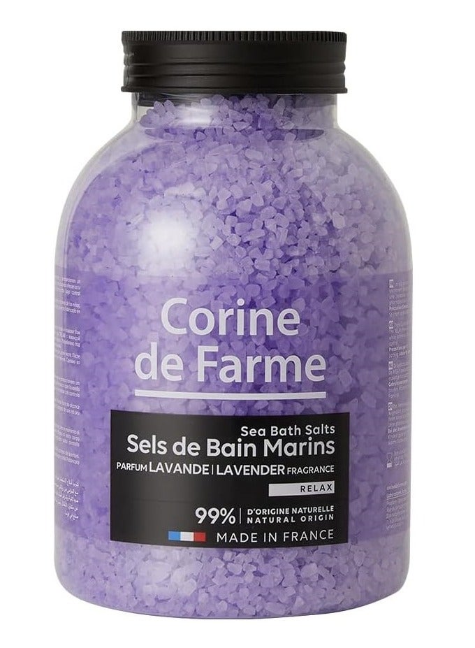 كورين دي فارم ملح البحر للاستحمام للاسترخاء برائحة اللافندر، 1.3 كجم - Image 3