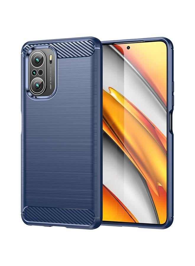 The Bros Case For Xiaomi Redmi K40 / K40 Pro Brushed Texture Carbon Fiber TPU Case