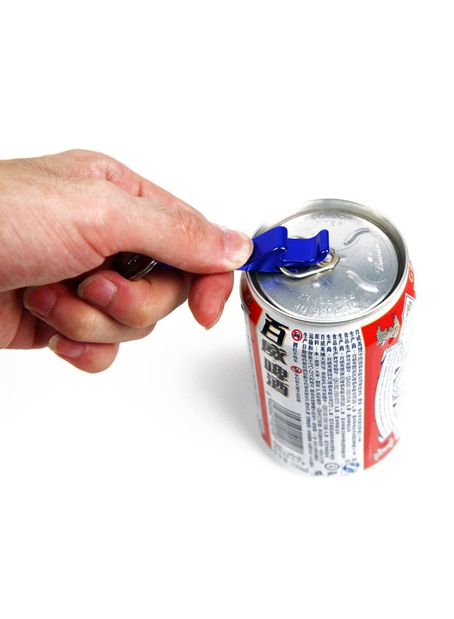 Portable Aluminum Beer Bottle Opener Key Chain Blue - Image 3