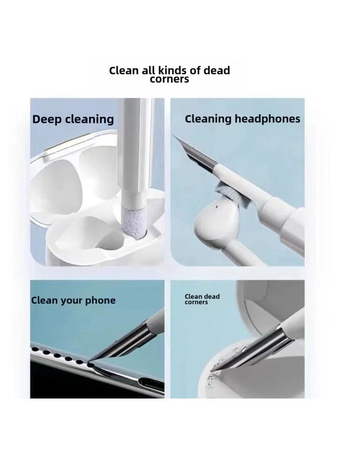 Bluetooth Headset Cleaning Pen Multi-function Cleaning Brush Headset Cleaner Bluetooth Headset Cross-cleaning Brush-Color:Generation Pearlescent Bag White  - Image 4