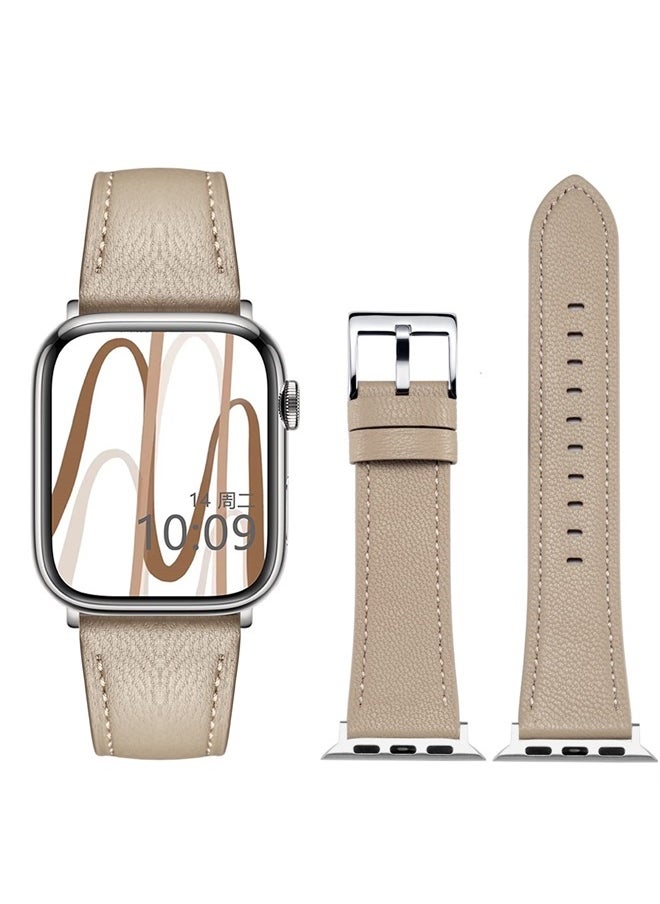 MoreanBelt - Moran Leather Bands Compatible with Apple Watch Band 49mm 45mm 44mm 42mm 41mm 40mm 38mm, Top Grain Leather Sheepskin Strap Thin Wristband for iWatch Ultra Series 8 7 6 5 4 3 2 1 SE/SE 2 - Image 1