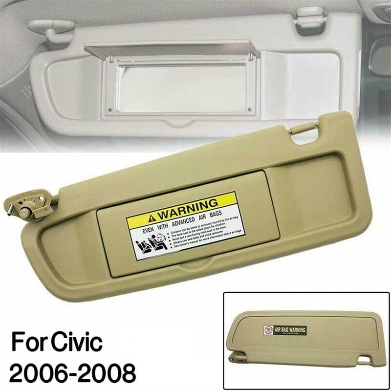QASULER Beige Sun Visor for Civic 2006-2011 - Image 3