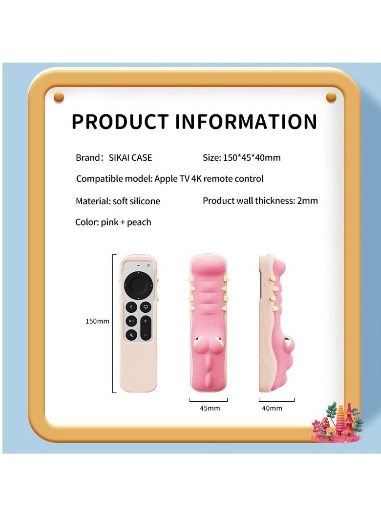 SYOSI - SYOSI Remote Silicone Case Compatible with for Apple TV Siri Remote 2nd Gen 2022, Apple TV 4K 2021 and Apple AirTag Non-Slip Shockproof Apple TV Remote Protective Cover Drop Protection - Image 1
