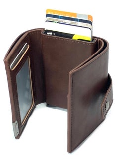 Classic Milano Classic Milano Faux Leather RFID Blocking Pop Up Wallet for Men and Women - Automatic Card Holder Wallet with Pop-up Design - Secure, Compact Credit Card Holder for Men - Stylish Wallet for Men & Women’s RFID Card Wallet  - Image 4