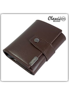 Classic Milano Classic Milano Faux Leather RFID Blocking Pop Up Wallet for Men and Women - Automatic Card Holder Wallet with Pop-up Design - Secure, Compact Credit Card Holder for Men - Stylish Wallet for Men & Women’s RFID Card Wallet  - Image 1