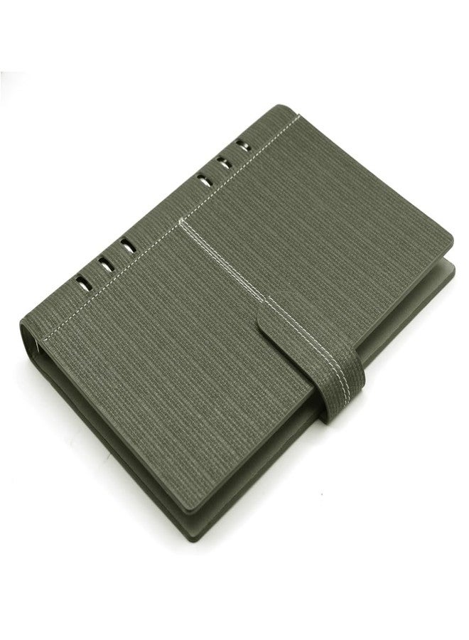 Viva LEGEND B5 Ring Binder Notebook, Thermo PU Cover, 80 GSM Cream Paper, 200 Ruled Pages, Magnetic Loop Closure, 6-Ring Refillable, 23.5x17.8 cm (GREY) - Image 4