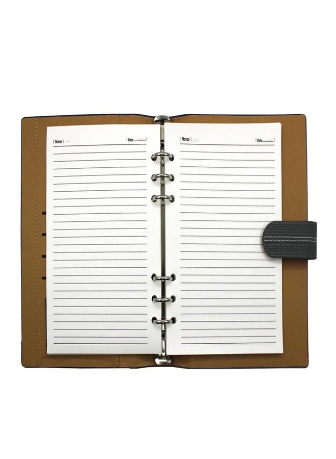 Viva LEGEND B5 Ring Binder Notebook, Thermo PU Cover, 80 GSM Cream Paper, 200 Ruled Pages, Magnetic Loop Closure, 6-Ring Refillable, 23.5x17.8 cm (GREY) - Image 2