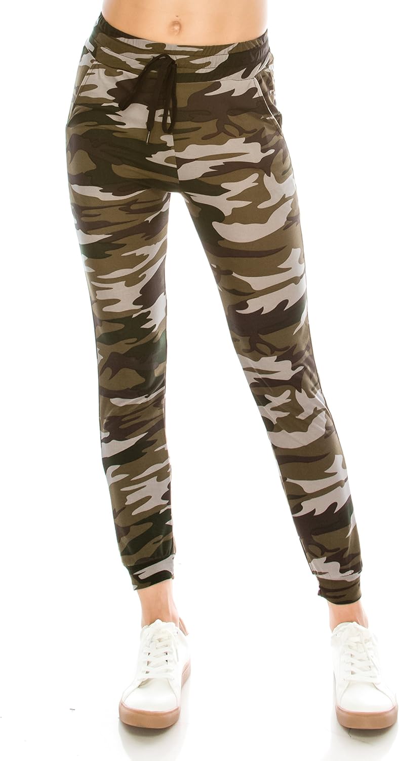 ALWAYS Women Drawstrings Jogger Sweatpants  Super Light Skinny Camo Soft Pockets Pants US S Tag SM - Image 3