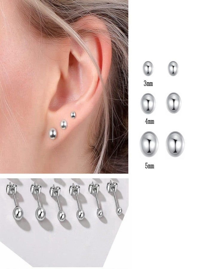 CVAYU 12Pairs 20G Mix Color Stainless Steel Ball Stud Earrings for Men Women Minimalist Sphere Cartilage Piercing Studs Earrings,Mini Ball Hypoallergenic Earrings - Image 3