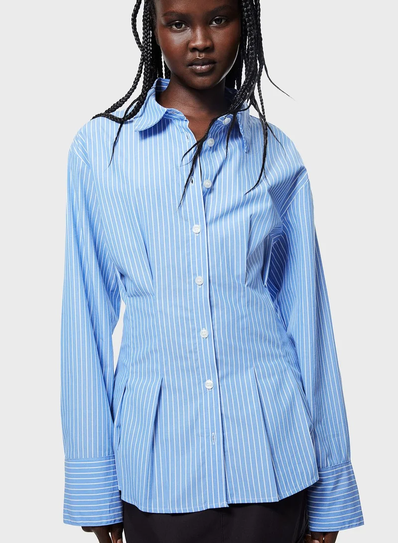 H&M Striped Tiered Shirt