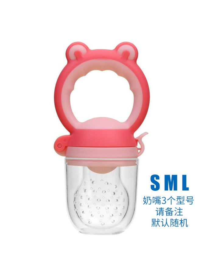 Baby Food Bite Bag Fruit And Vegetable Baby Eating Fruit Food Supplement Grinding Stick Silicone Gum Bite Toy