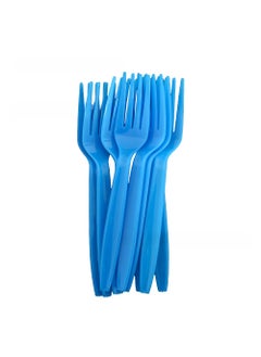Generic Travel Adventure Retirement Party Supplies Blue Fork 10p 
