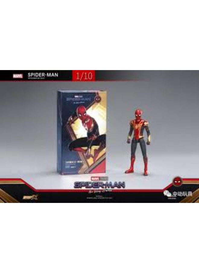 ZD Toys - MARVEL RED NO WAY HOME (GOLDEN) SPIDER-MAN INTEGRATED SUIT 1:10 - Image 1
