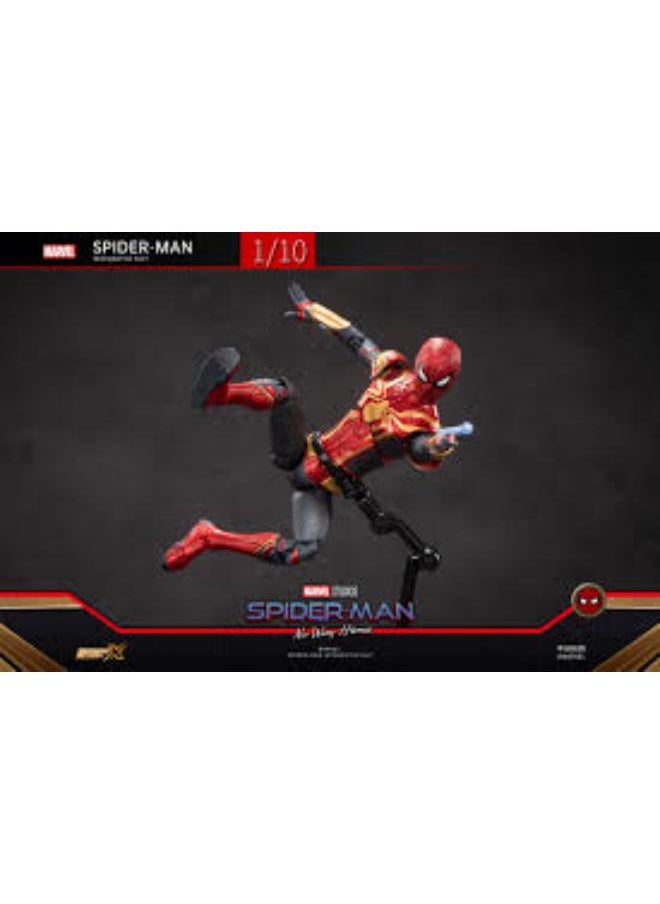 ZD Toys - MARVEL RED NO WAY HOME (GOLDEN) SPIDER-MAN INTEGRATED SUIT 1:10 - Image 1