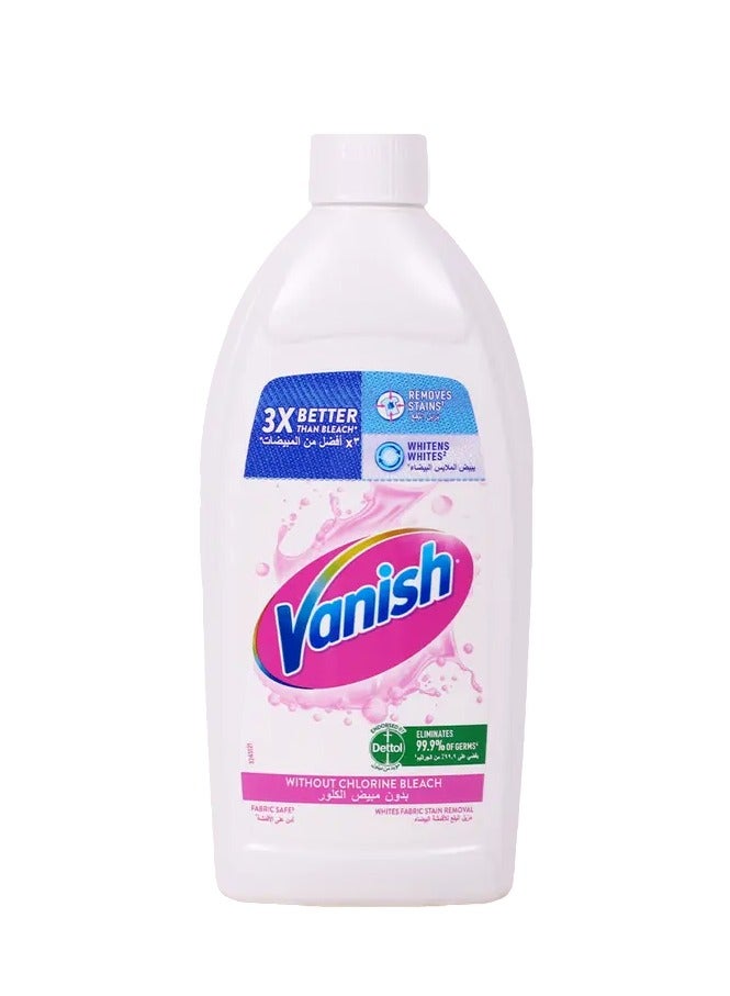 Vanish Vanish Crystal White Laundry Stain Remover Liquid For White Clothes Chlorine Bleach Free, Suitable With All Washing Detergent Powders And Liquids, Ideal for Use In  Washing Machine 495 ml