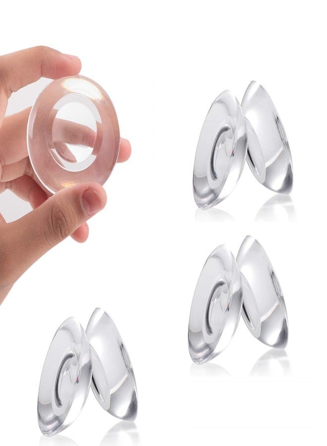 EARTHCONE 6Pcs Door Knob Wall Protector Reusable Door Wall Protector Bumper, Self Adhesive Clear Door Stopper Knob Pads, Soft Rubber Wall Protectors Shield for Preventing Damage - Image 1