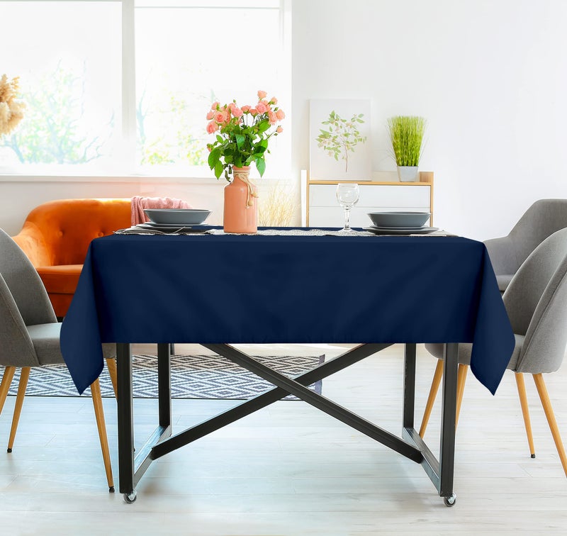 Utopia Kitchen Square Table Cloth 2 Pack [54x54 Inches  Navy] Tablecloth Machine Washable Fabric Polyester Table Cover for Dining  Buffet Parties  Picnic  Events  Weddings and Restaurants - Image 5
