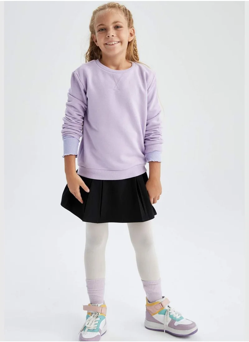 DeFacto Long Sleeve Crew Neck Sweater