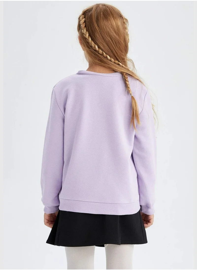 DeFacto Long Sleeve Crew Neck Sweater