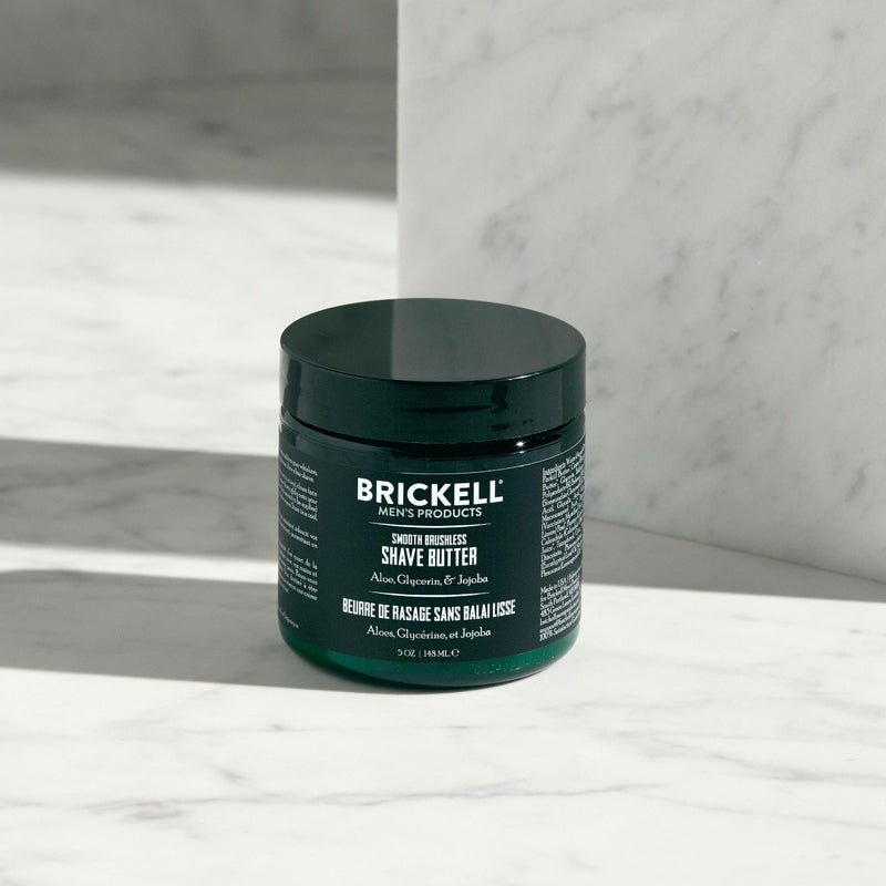 Brickell Men's Products Brickell Men's Smooth Brushless Shave Butter for Men, Natural and Organic Smooth Shaving Butter to Fight Nicks, Cuts and Razor Burn, 5 Ounce, Scented - Image 4