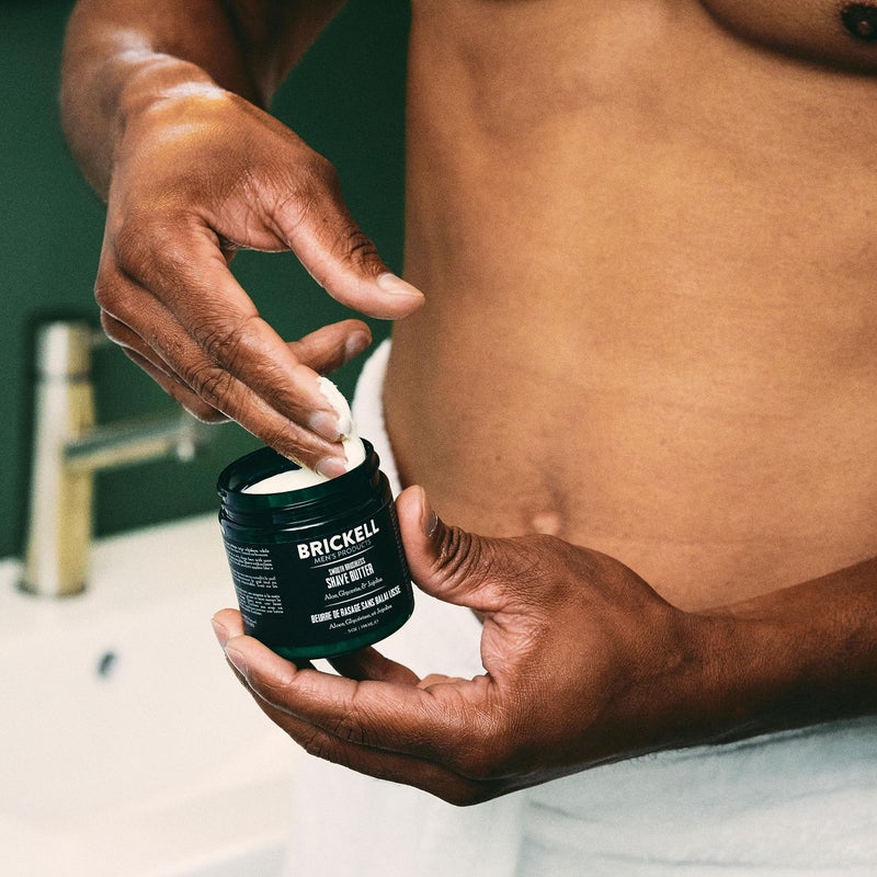 Brickell Men's Products Brickell Men's Smooth Brushless Shave Butter for Men, Natural and Organic Smooth Shaving Butter to Fight Nicks, Cuts and Razor Burn, 5 Ounce, Scented - Image 3