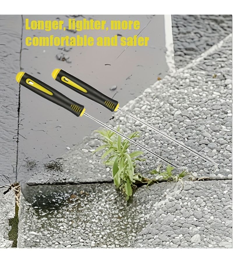 Heavy Duty Alloy Steel Weeding Tool 9.45 Inch Hooks for Garden Lawn Moss Removal - Image 5