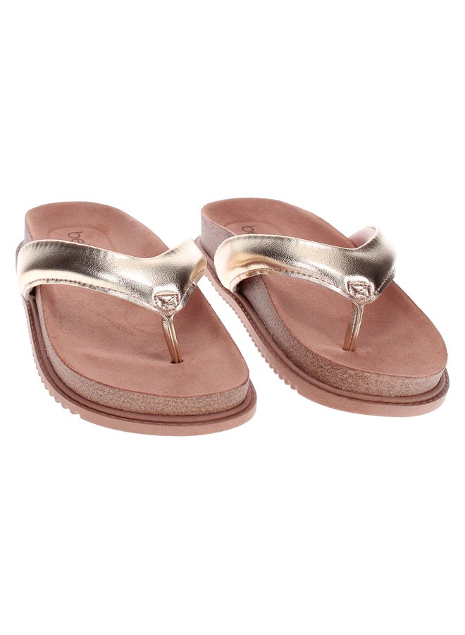 Beira Rio Solid Slip-On Wedge Heel Sandals - Image 3