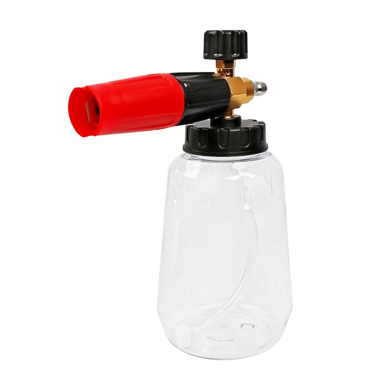 Car Cleaning Foam Washer: 1/4 Quick Plug Interface, Thickened Transparent Wear-Resistant Kettle - Corrosion-Resistant Foam Generator Heads, 3 Knobs For Foam Adjustment For Car Washing - Image 1