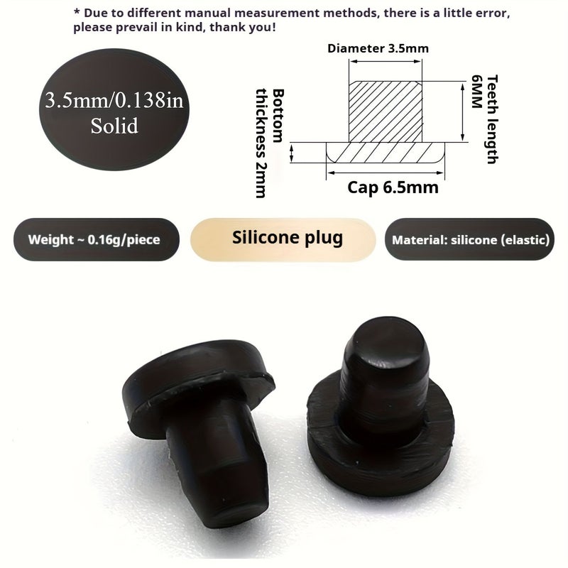 48pcs Heat Resistant Rubber T-Shaped End Caps Heavy Duty Dust Plugs for Automotive Equipment - Image 5