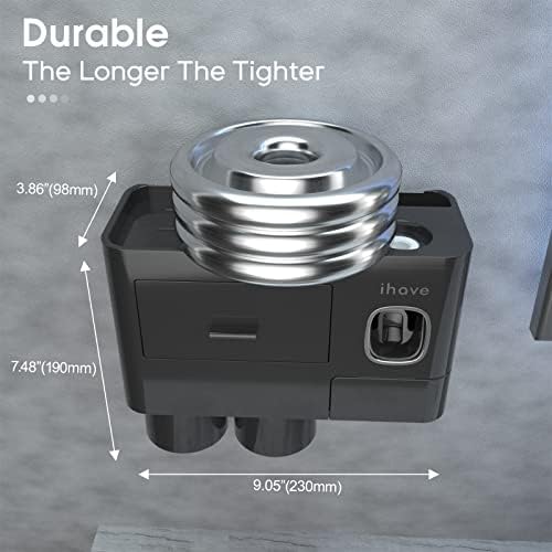 iHave Toothbrush Holders for Bathrooms, 2 Cups Toothbrush Holder Wall Mounted with Toothpaste Dispenser - Large Capacity Tray, Cosmetic Drawer - Tooth Brushing Holder & Bathroom Accessories - Image 5