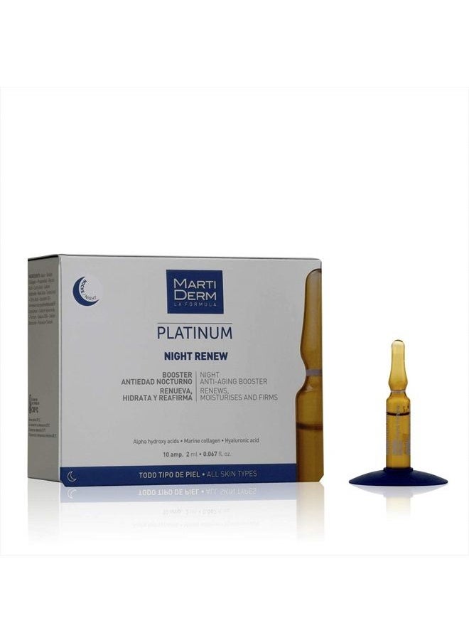 Martiderm - Platinum Night Renew Ampoules 10 X 2 Ml - Image 1