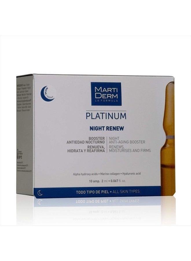 Martiderm - Platinum Night Renew Ampoules 10 X 2 Ml - Image 1
