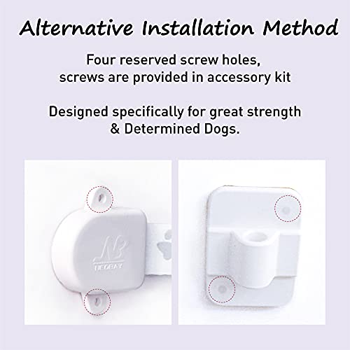 Neobay Adjustable Door Strap and Latch, Textile Cat Door Latch to Keep Dog Out of Litter Box, Economical Alternative of Pet Gates, Basic with Stopper 1 Pack - Image 4