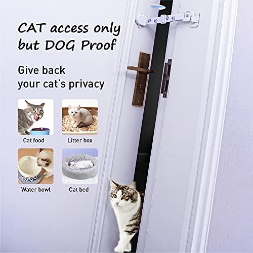 Neobay Adjustable Door Strap and Latch, Textile Cat Door Latch to Keep Dog Out of Litter Box, Economical Alternative of Pet Gates, Basic with Stopper 1 Pack - Image 3