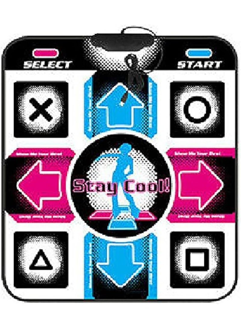 KISSUN PC USB Dancing Mat, Non-Slip DDR USB Dance Pad Controller with USB Cable, Fitness Body Building Dancing Mat, for PC Windows 98/2000/ XP/ 7 - Image 1