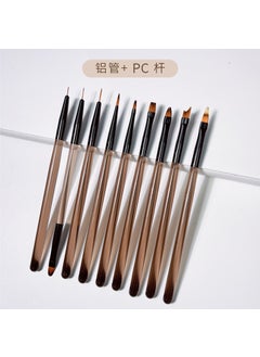 Generic Japanese Nail Art Brushes Set Dual-Ended Design 9 sets [OPP packaging]] 
