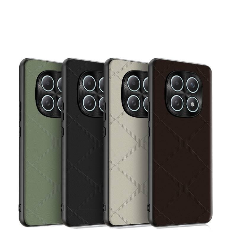 Protective Case, Mocha Brown Leather Texture, Shockproof Cover for Redmi Note 15, Drop Protection - Image 3