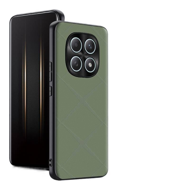 Protective Case, Mocha Brown Leather Texture, Shockproof Cover for Redmi Note 15, Drop Protection - Image 2