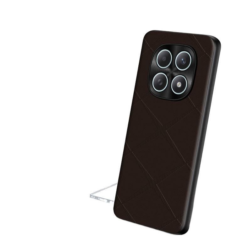 Protective Case, Mocha Brown Leather Texture, Shockproof Cover for Redmi Note 15, Drop Protection - Image 5