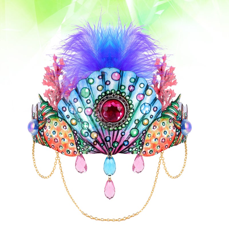 2pcs Halloween Hairband Headband Shell Hair Ornament Hair Jewelry Photography Props for Women - Image 4