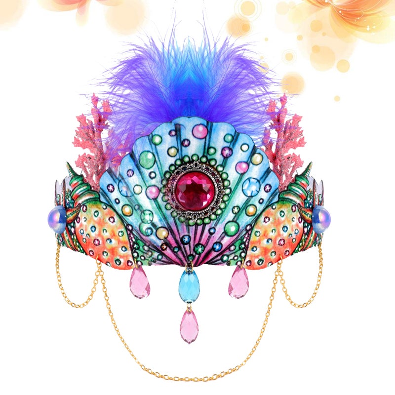 2pcs Halloween Hairband Headband Shell Hair Ornament Hair Jewelry Photography Props for Women - Image 1