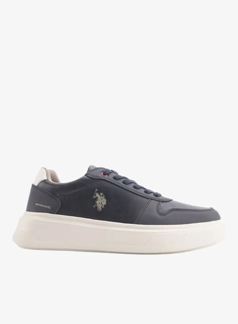 U.S. Polo Assn. U.S. Polo Assn Men's Logo Detail Sneakers with Lace-Up Closure