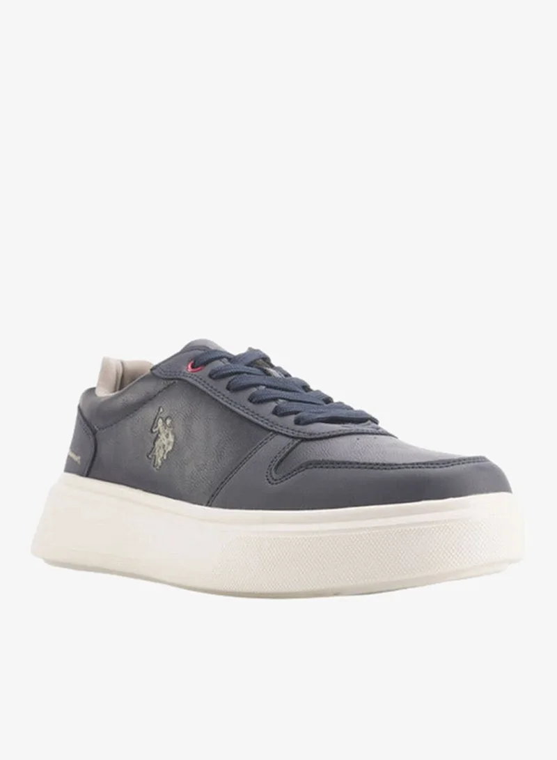 U.S. Polo Assn. U.S. Polo Assn Men's Logo Detail Sneakers with Lace-Up Closure