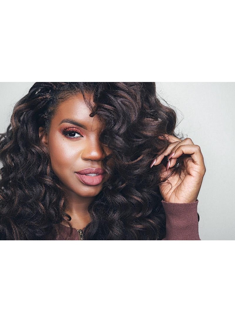 AMELI - Ocean Wave Crochet Hair Deep Wave Crochet Hair Ocean Wave Braids Hair Synthetic Crochet Braiding Hair Extensions 8 Packs 14 Inch Pack of 8 T30 - Image 1
