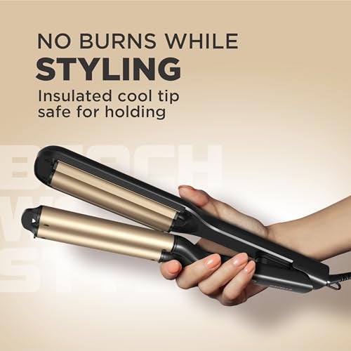 Havells Beach Wave Styler with Ceramic Coated Barrel | Adjustable Temperature Settings with Temperature Control | 360° Swivel Cord with Hanging Loop |2 Years Manufacturer Warranty | HS4000 (Black) - Image 5