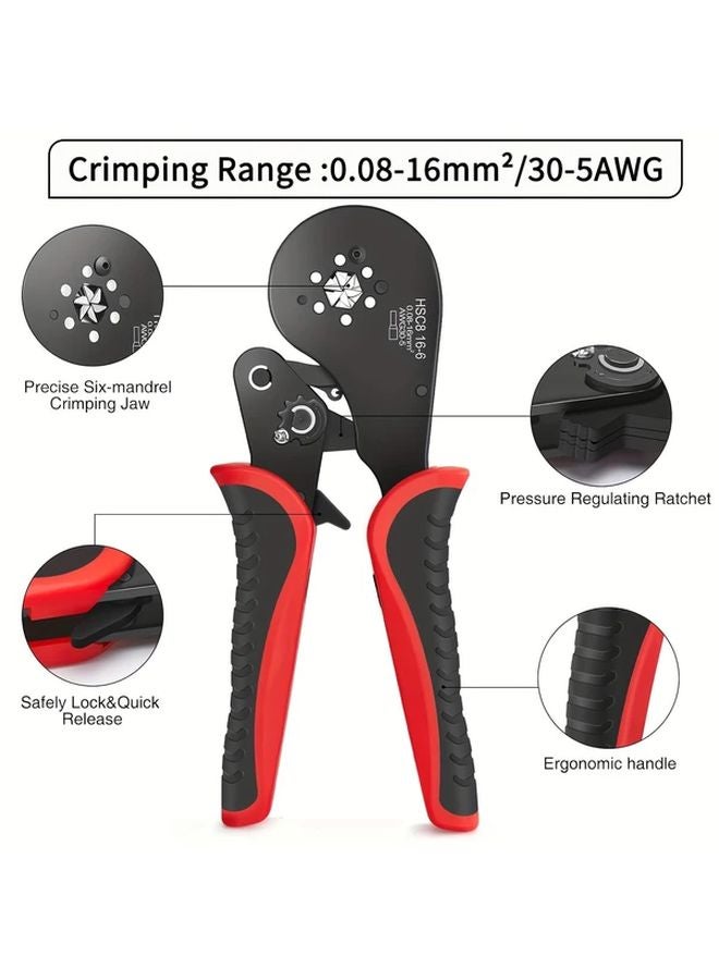 HSC8 16 6 High Carbon Steel Hexagon Crimping Tool Set With Terminal Box 1000 Pcs - Image 4