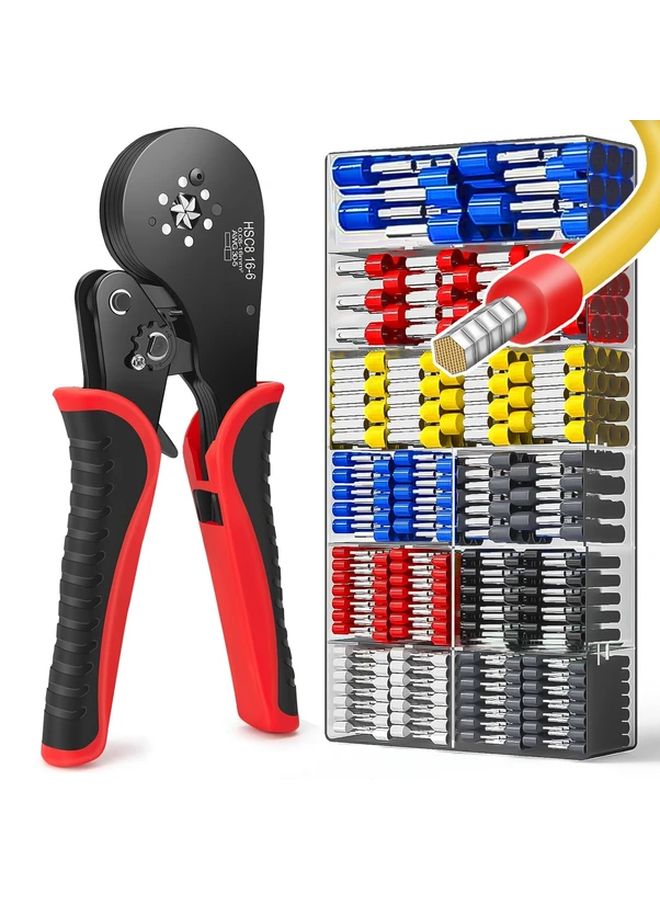 HSC8 16 6 High Carbon Steel Hexagon Crimping Tool Set With Terminal Box 1000 Pcs - Image 2